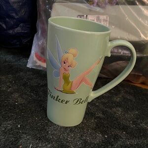 Disney Store Mint Green mug Tinkerbell never used